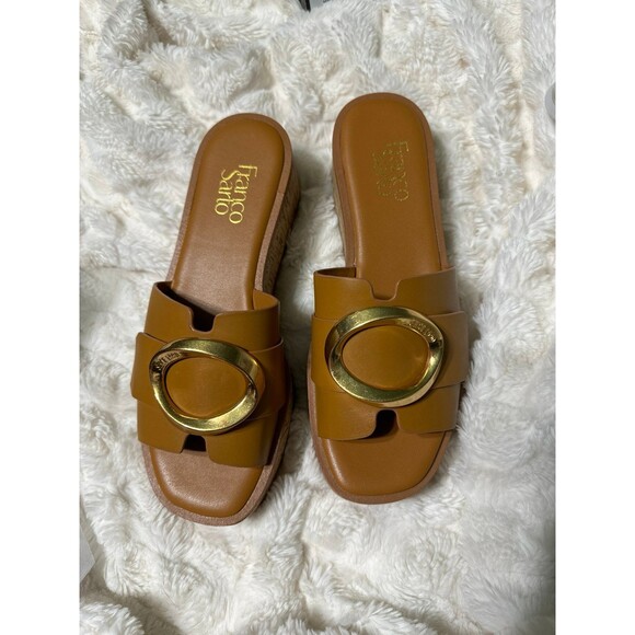 Franco Sarto Women's Hoda Cork Platform Slide Sandals Size 8 - Picture 1 of 7